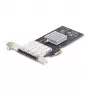 StarTech.com 4 prievadų GbE SFP tinklo plokštė, PCIe 2.0 x2 (suderinama su x4, x8, x16), Intel I350-AM4 4x 1GbE valdiklis, 1000BASE vario / šviesolaidžio, staliniam / serverio keturių prievadų Gigabit Ethernet NIC – Windows ir Linux
