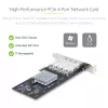 StarTech.com 4 prievadų GbE SFP tinklo plokštė, PCIe 2.0 x2 (suderinama su x4, x8, x16), Intel I350-AM4 4x 1GbE valdiklis, 1000BASE vario / šviesolaidžio, staliniam / serverio keturių prievadų Gigabit Ethernet NIC – Windows ir Linux