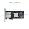 StarTech.com 4 prievadų GbE SFP tinklo plokštė, PCIe 2.0 x2 (suderinama su x4, x8, x16), Intel I350-AM4 4x 1GbE valdiklis, 1000BASE vario / šviesolaidžio, staliniam / serverio keturių prievadų Gigabit Ethernet NIC – Windows ir Linux