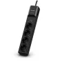 CyberPower P0420SUD0-DE apsauga nuo viršįtampių Juoda 4 kintamosios srovės lizdai (-ų) 200–250 V 1,8 m