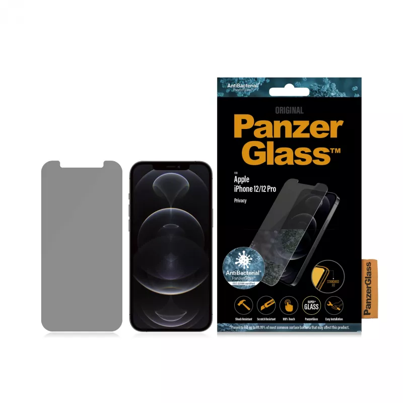 PanzerGlass ® privatumo ekrano apsauga iPhone 12 | 12 Pro | Standartinis prigludimas