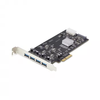 StarTech.com 4 prievadų USB PCIe kortelė, USB 3.2 5 Gbps, PCI Express plėtros kortelė su 4 nepriklausomais USB valdikliais, 4 USB-A prievadai, Windows/macOS/Linux