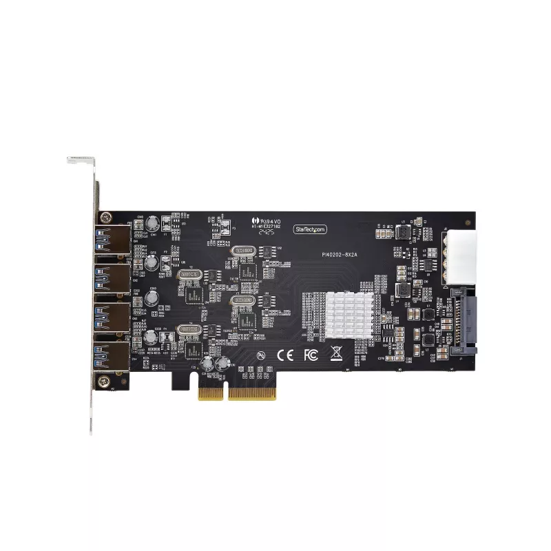 StarTech.com 4 prievadų USB PCIe kortelė, USB 3.2 5 Gbps, PCI Express plėtros kortelė su 4 nepriklausomais USB valdikliais, 4 USB-A prievadai, Windows/macOS/Linux