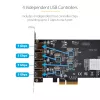 StarTech.com 4 prievadų USB PCIe kortelė, USB 3.2 5 Gbps, PCI Express plėtros kortelė su 4 nepriklausomais USB valdikliais, 4 USB-A prievadai, Windows/macOS/Linux