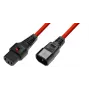 Microconnect PC1387 maitinimo laidas, juodas, 3 m, C13 kištukas, C14 kištukas