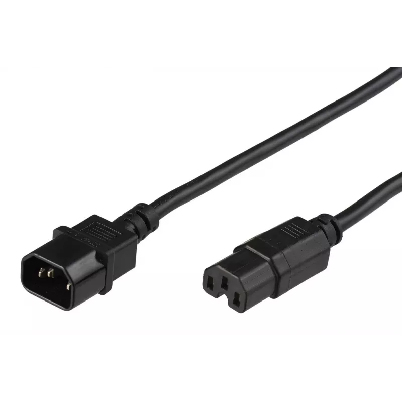 Microconnect PE011403 maitinimo laidas Juoda 3 m C14 jungtis C15 jungtis
