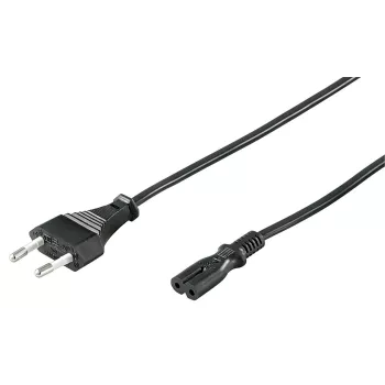 Microconnect PE030712 maitinimo laidas, juodas, 1,2 m, CEE7/16, C7 jungtis