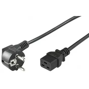 Microconnect PE07719005 maitinimo laidas, juodas, 0,5 m, CEE7/7, C19 mova