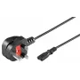 „Microconnect PE090718“ maitinimo laidas, juodas, 1,8 m, maitinimo kištuko tipas G, C7 jungtis