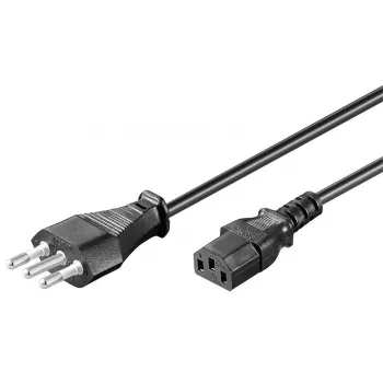 Microconnect PE100418 maitinimo kabelis juodas 1,8 m maitinimo kištukas L tipo C13 jungtis