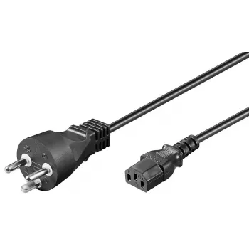 Microconnect PE12041R maitinimo laidas, juodas, 1 m, C13 jungtis