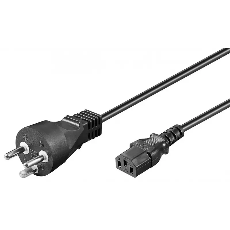 Microconnect PE12041R maitinimo laidas, juodas, 1 m, C13 jungtis