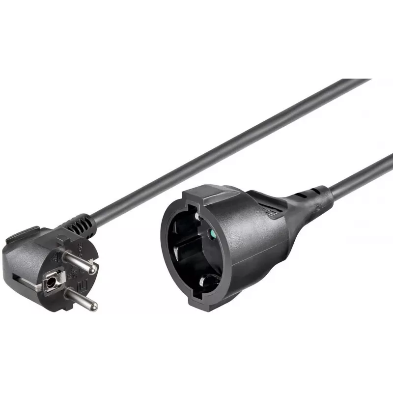 Microconnect PE141000 maitinimo laidas Juoda 10 m