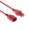 Microconnect PE1415R18 maitinimo laidas, raudonas, 1.8 m, C14 lizdas į C15 lizdą