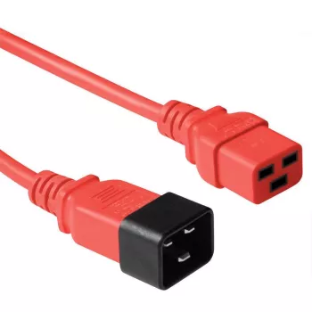 Microconnect PE2019R09 maitinimo laidas raudonas 0,9 m C20 lizdas C19 lizdas
