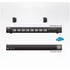 ATEN 1U 10A 8 lizdų perjungiamas + matuojamas PDU + nemokama Eco PDU tvarkytuvės programinė įranga