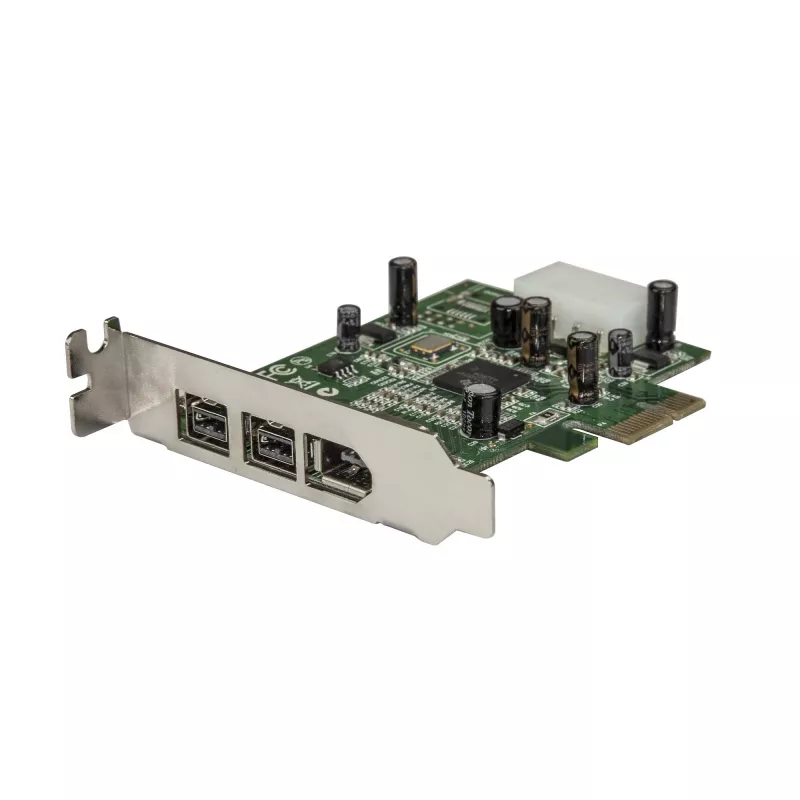 StarTech.com 3 prievadų 2b 1a žemo profilio 1394 PCI Express FireWire kortelės adapteris