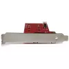 StarTech.com 2x M.2 SATA SSD valdiklio kortelė - PCIe, PCIe, M.2, Pilno aukščio / Žemo profilio, PCI 2.0, Raudona, CE, FCC, TAA