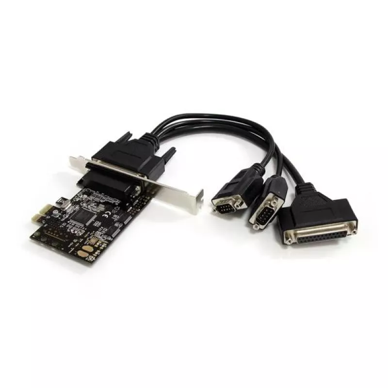StarTech.com 2S1P PCI Express serijos ir lygiagretusis kombinuotas adapteris su išpjovos kabeliu