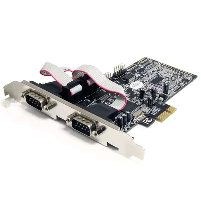 StarTech.com 4 prievadų savasis PCI Express RS232 serijos adapterio plokštė su 16550 UART
