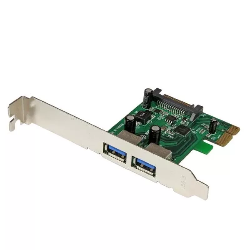 StarTech.com 2 prievadų PCI Express (PCIe) SuperSpeed USB 3.0 kortelės adapteris su UASP – SATA maitinimu