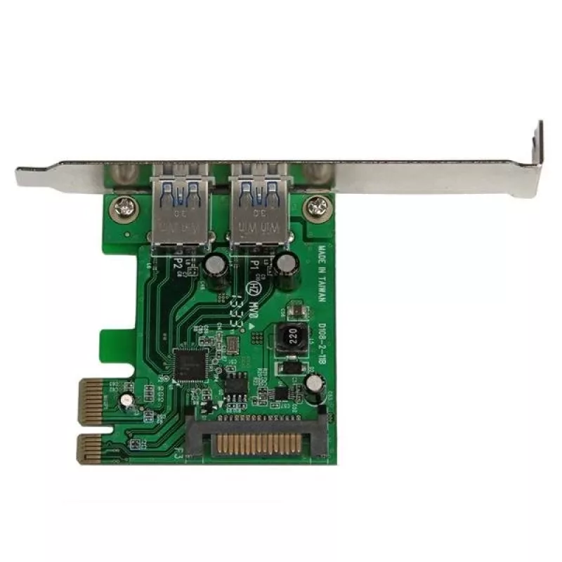 StarTech.com 2 prievadų PCI Express (PCIe) SuperSpeed USB 3.0 kortelės adapteris su UASP – SATA maitinimu