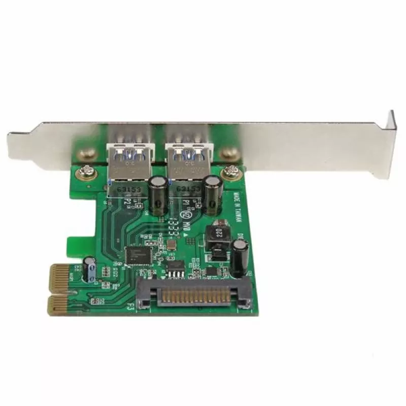 StarTech.com 2 prievadų PCI Express (PCIe) SuperSpeed USB 3.0 kortelės adapteris su UASP – SATA maitinimu