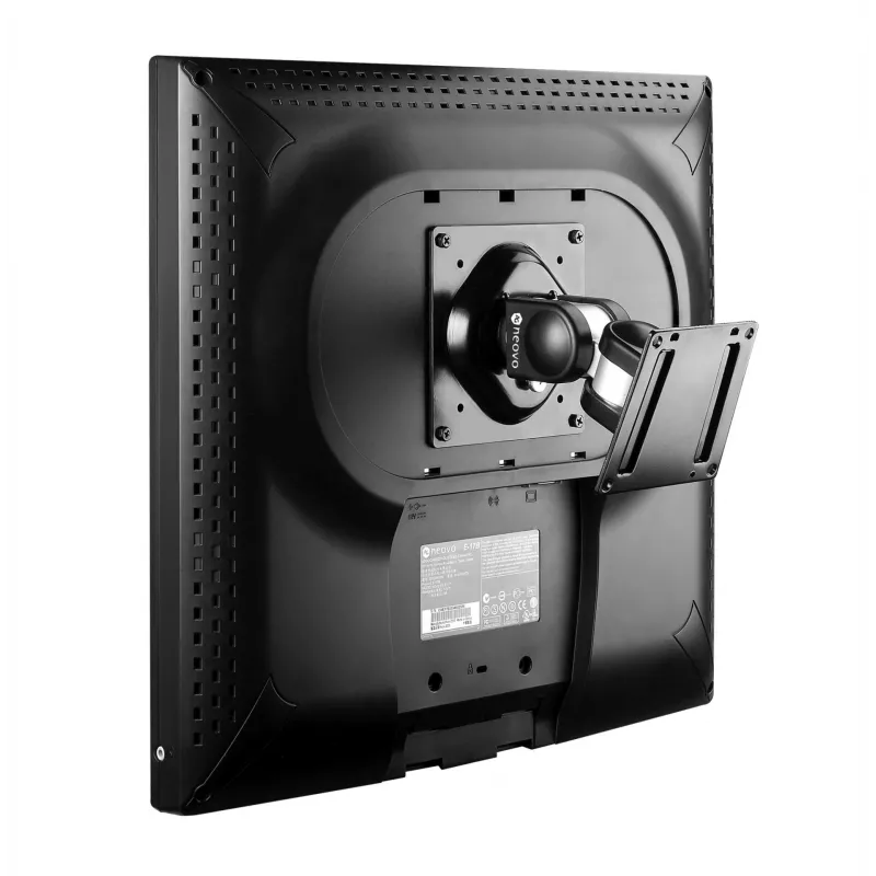 Monitoriaus sieninis/stalinis laikiklis AG Neovo PMK-01 15 colių–32 colių ekranams, VESA 75x75–100x100, maks. apkrova 14 kg, pakreipimas ±90°, pasukimas 180° (Juoda)