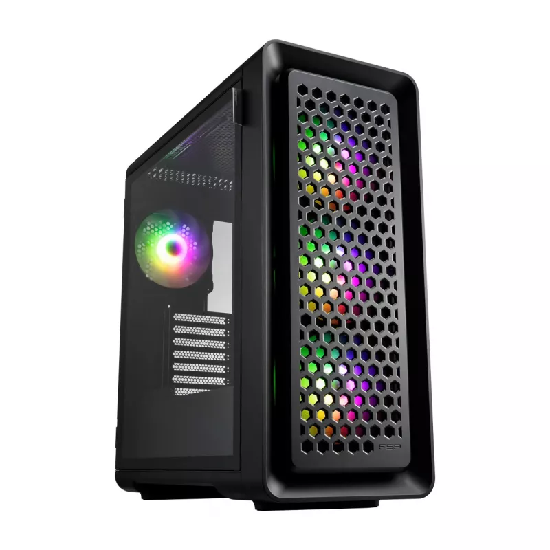 FSP CUT593P korpusas Full Tower mITX, mATX, ATX juodas ARGB
