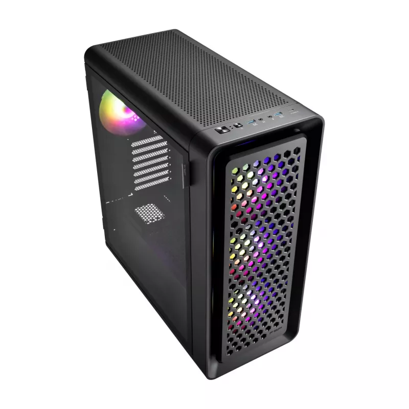 FSP CUT593P korpusas Full Tower mITX, mATX, ATX juodas ARGB