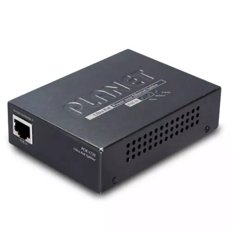 Tinklo skirstytuvas PLANET POE-172S, juodas