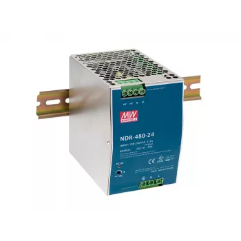 LevelOne 48V DC pramoninis maitinimo šaltinis, 480 W, DIN bėgelis, paruoštas PoE