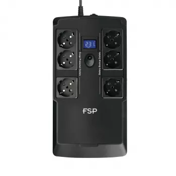 FSP NanoFit 800 nepertraukiamo maitinimo šaltinis (UPS) budėjimo režimo (Offline) 0,8 kVA 480 W 6 kintamosios srovės lizdai (-ų)