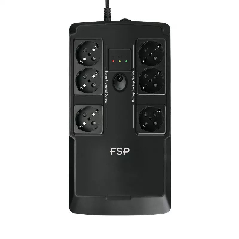 FSP NanoFit 800 nepertraukiamo maitinimo šaltinis (UPS) budėjimo režimo (Offline) 0,8 kVA 480 W 6 kintamosios srovės lizdai (-ų)