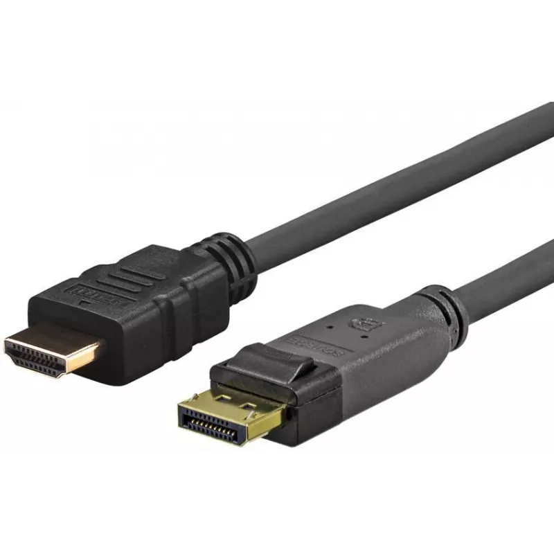 Vivolink PRODPHDMI4K1.5 vaizdo kabelio adapteris 1,5 m DisplayPort HDMI juoda