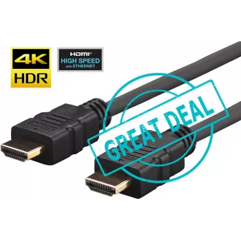 Vivolink 10x Pro HDMI kabelis 2 m itin lankstus, 2 m, HDMI A tipo (standartinis), HDMI A tipo (standartinis), 4096 x 2160 taškų, 3D, juoda