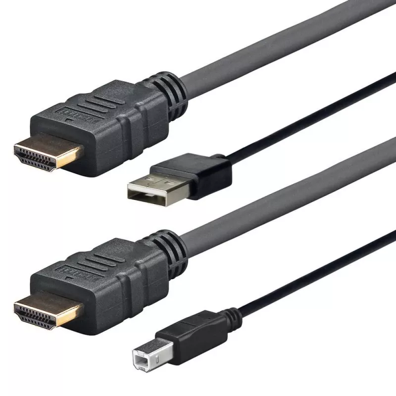 Vivolink PRO HDMI W/USB 2.0 A/B (AMP) kabelis 3m 4K juodas