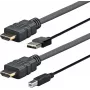 Vivolink PROHDMIUSBAB5AMP vaizdo kabelio adapteris 5 m HDMI + USB A tipo HDMI + USB B tipo juodas