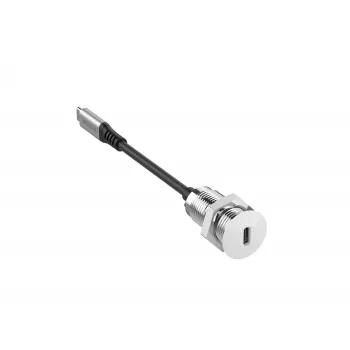 Vivolink PROUSBCMF0.3SOCKET-W USB laidas USB 3.2 Gen 2 (3.1 Gen 2) 0,3 m USB C Baltas