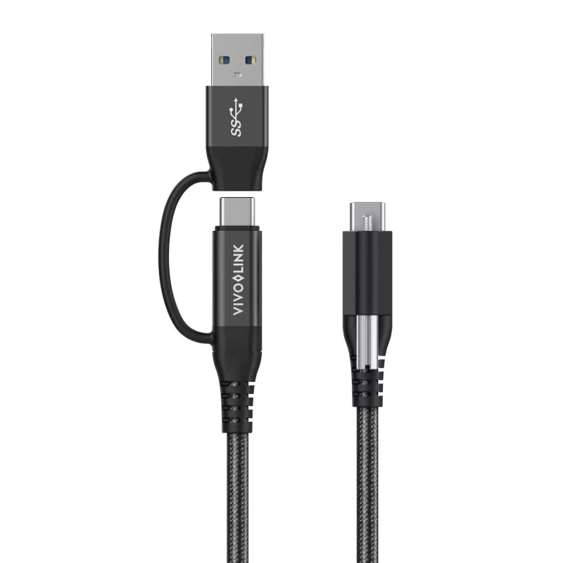 Vivolink PROUSBCMM1.5ADP USB kabelis USB 3.2 Gen 2 (3.1 Gen 2) 1,5 m USB C Juoda