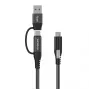 Vivolink PROUSBCMM1.5ADP USB kabelis USB 3.2 Gen 2 (3.1 Gen 2) 1,5 m USB C Juoda