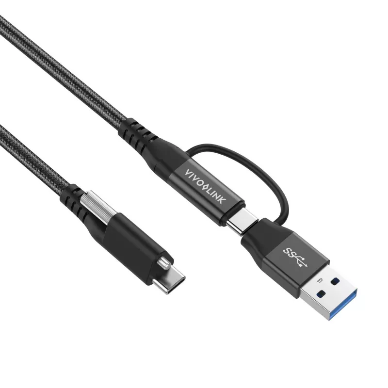 Vivolink PROUSBCMM1.5ADP USB kabelis USB 3.2 Gen 2 (3.1 Gen 2) 1,5 m USB C Juoda
