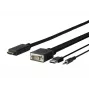 Vivolink PROVGAHDMI1 vaizdo kabelio adapteris 1 m HDMI VGA (D-Sub) + 3,5 mm + USB Type-A juodas