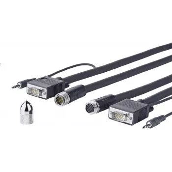 Vivolink PROVGASCW15 VGA kabelis 15 m VGA (D-Sub) juodas