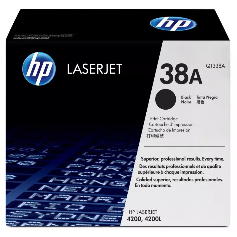 HP 38A Original LaserJet juodo tonero kasetė, 1 vnt.