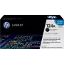 HP 124A Originalius juodas LaserJet dažų kasetė