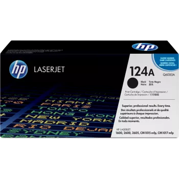 HP 124A Originalius juodas LaserJet dažų kasetė