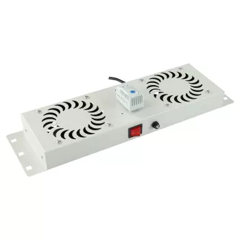 Stovo priedas Lanview RAF115WH-UK 1U 2 ventiliatoriai Baltas