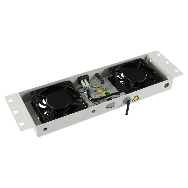 Stovo priedas Lanview RAF115WH-UK 1U 2 ventiliatoriai Baltas