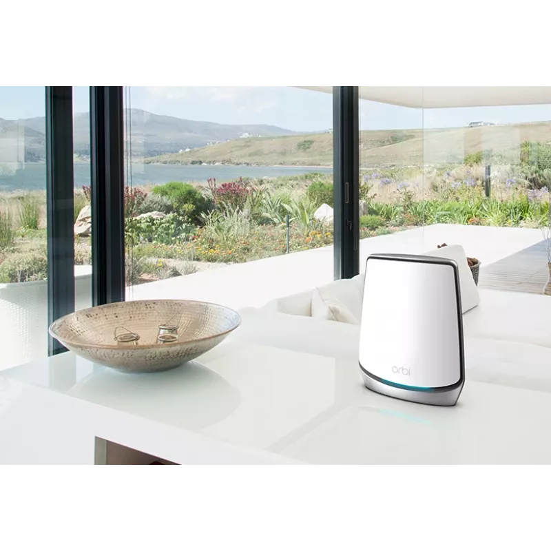 NETGEAR Orbi RBK853 AX6000 WiFi 6 tinklinė sistema Tri-band (2.4 GHz / 5 GHz / 5 GHz) Wi-Fi 6 (802.11ax) Pilka 4 Vidinė